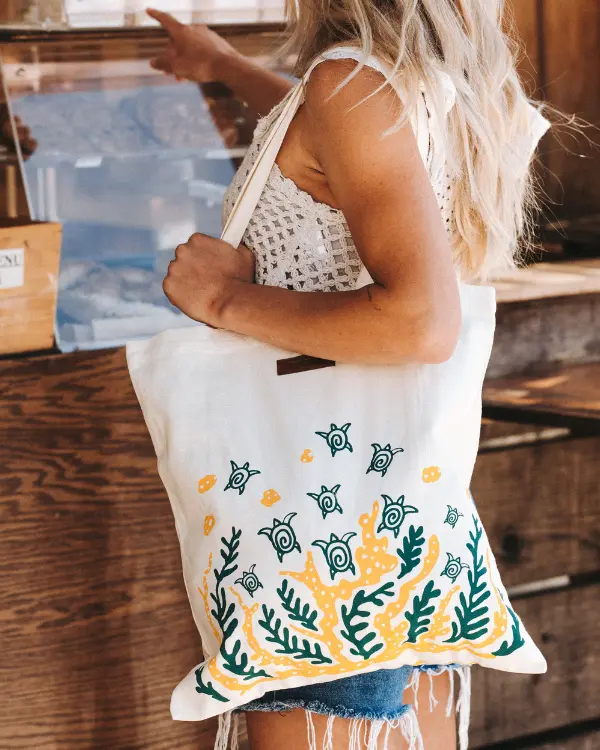 Swimming Turtles Everyday Tote | Sand Cloud - Image 4