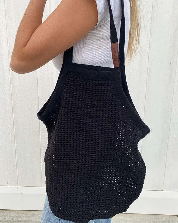 Net Market Bag Black | Sand Cloud