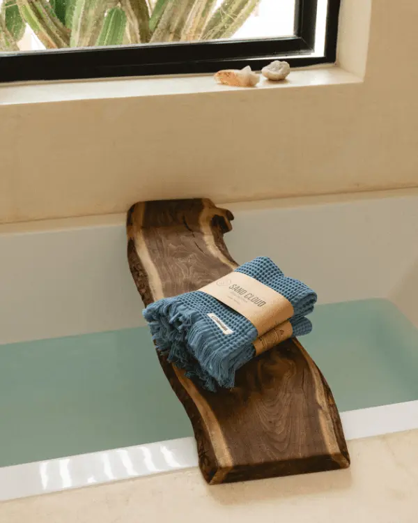 Micro Waffle Hand Bath Bundle - 2 Pack - Slate Blue | Sand Cloud - Image 6