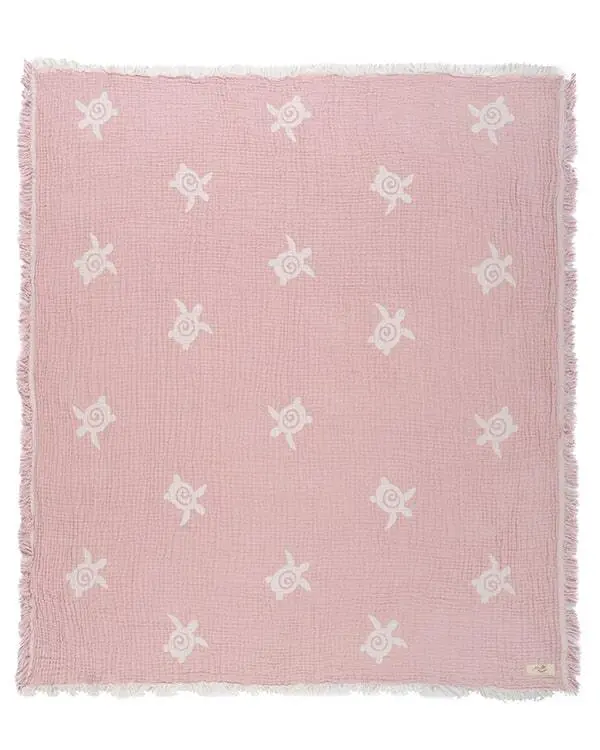Baby Turtle Gauze Receiving Blanket Single with Pouch | Sand Cloud