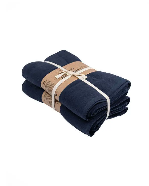 Terra Fringeless XL Bath Bundle - Navy - 2 Pack | Sand Cloud - Image 6