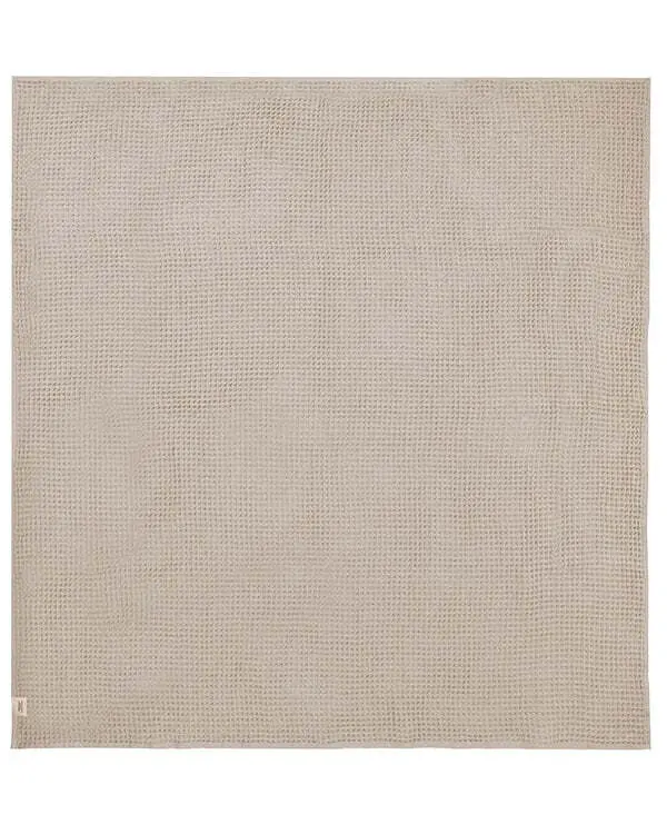 Little Fishies Waffle Blanket - Warm Taupe | Sand Cloud - Image 5