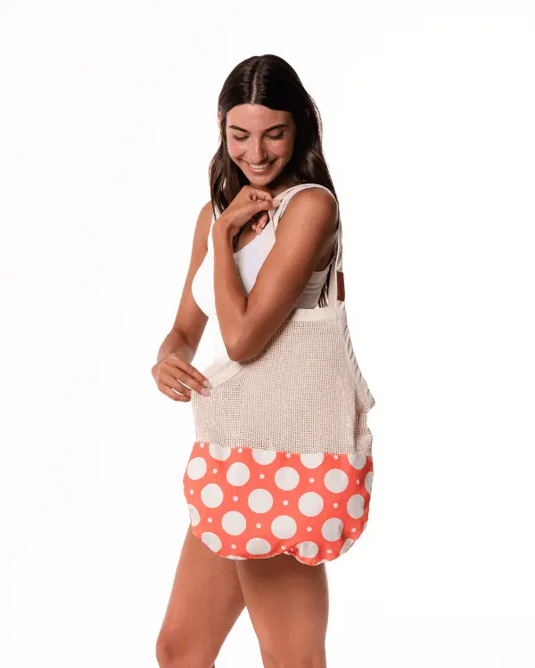 Alternative view of Polka Dot Net Printed Market Bag | Sand Cloud