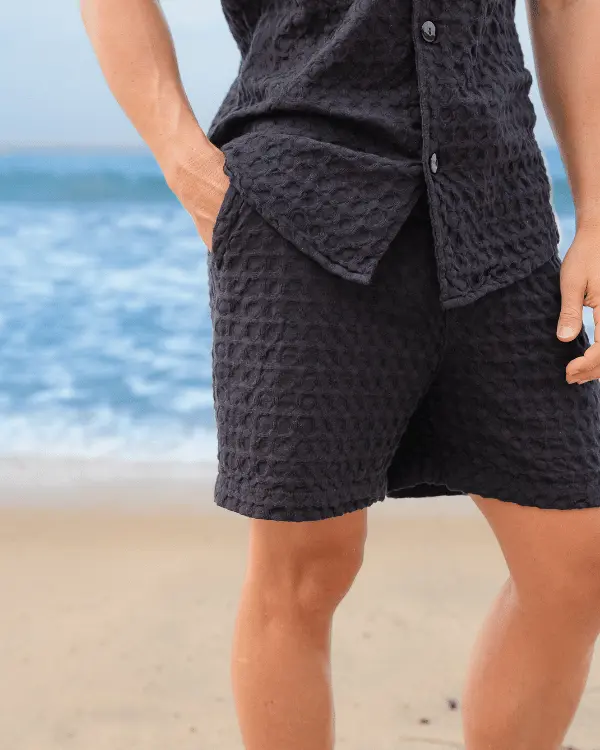Orb Waffle Short - Black - Mens | Sand Cloud